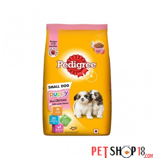 Pedigree Puppy Food Small Breed Lamb And Milk 1.2 Kg Petshop18.com